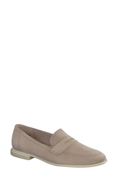 Paul Green Talia Penny Loafer In Champagne Suede