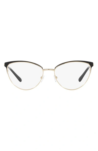 Michael Kors Marsaille 55mm Cat Eye Optical Glasses In Light Gold