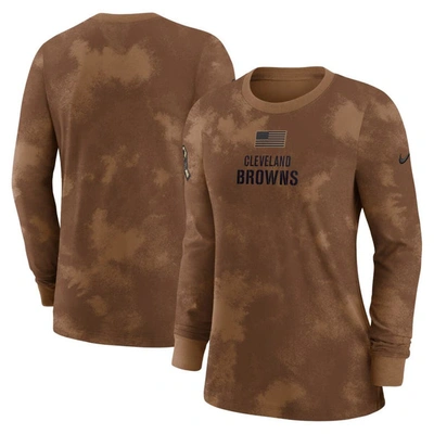 Nike Brown Cleveland Browns 2023 Salute To Service Long Sleeve T-shirt