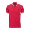 Hugo Boss Cotton Polo Shirt With Logo In Pink
