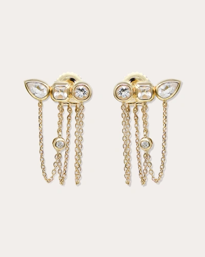 Anzie Women's Jaeda Triple Chain Drop Earrings In Gold