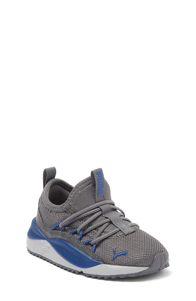 Puma Kids' Pacer Future Web Sneaker In Cool Dark Gray-blazing Blue