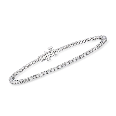 Ross-simons Lab-grown Diamond Tennis Bracelet In Sterling Silver In Multi