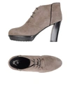 Tod's Lace-up Shoes In Dove Grey