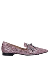 Pinko Loafers In Pastel Pink