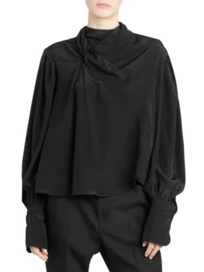 Isabel Marant Libel Black Silk Blouse