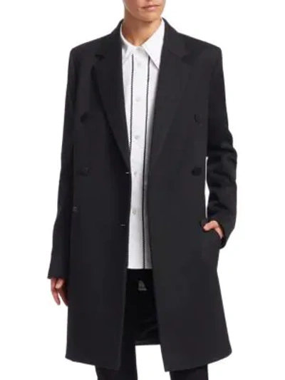 Helmut Lang Wool-blend Boyfriend Blazer Coat In Black