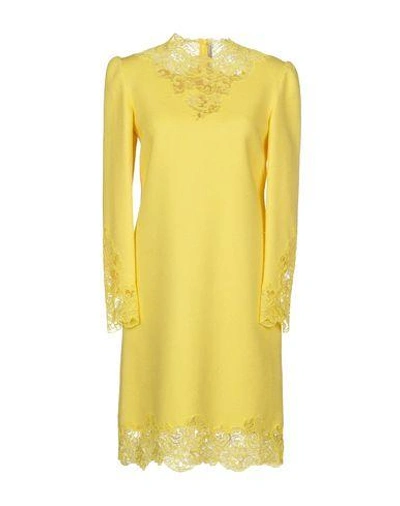 Ermanno Scervino Short Dress In Yellow