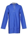 Stutterheim Full-length Jacket In Bright Blue
