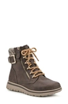 Cliffs By White Mountain Hearten Knit Collar Boot In Stone/ Fabric