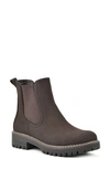 Cliffs By White Mountain Mastery Lug Sole Chelsea Boot In Dk Brown/ Nubuck