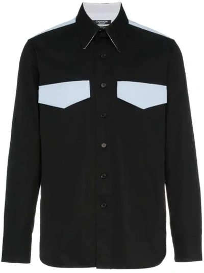 Calvin Klein 205w39nyc Western Two Pocket Shirt In Black