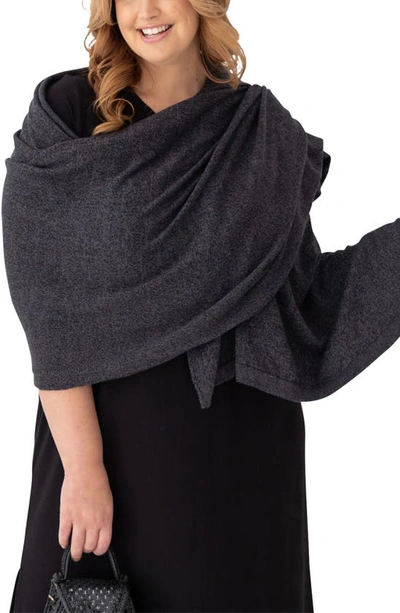 Zestt Organics The Dreamsoft Travel Scarf In Graphite