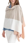 Zestt Organics The Dreamsoft Travel Scarf In Blush Colorblock