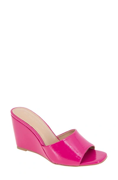 Bcbgeneration Giani Wedge Slide Sandal In Viva Pink