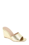 Bcbgeneration Giani Wedge Slide Sandal In Platino
