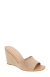 Bcbgeneration Giani Wedge Slide Sandal In Tan Clear