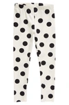 Tucker + Tate Kids' Core Leggings In Ivory Egret Layla Dot