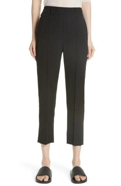 Vince Stitch Front Trousers In Black