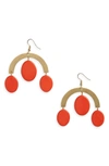 Area Stars Clove Earrings In Red