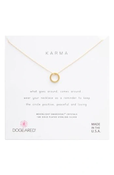 Dogeared Karma Necklace In Silver