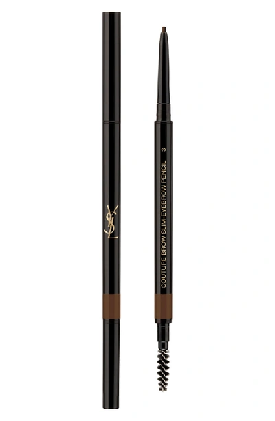 Saint Laurent Couture Brow Slim Eyebrow Pencil In 03 Soft Brown