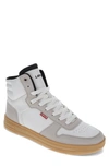 Levi's® Drive High-top Sneaker In Winter White/ Gum