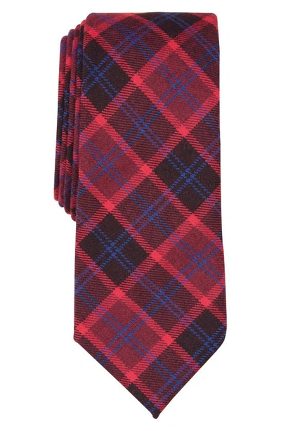 Original Penguin Dumont Plaid Tie In Red