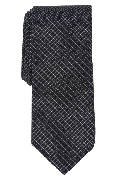 Original Penguin Bucaro Grid Print Tie In Black