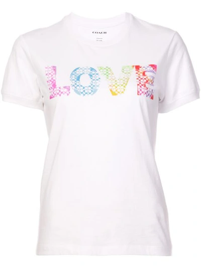 Coach Love By Jason Naylor T-shirt In White