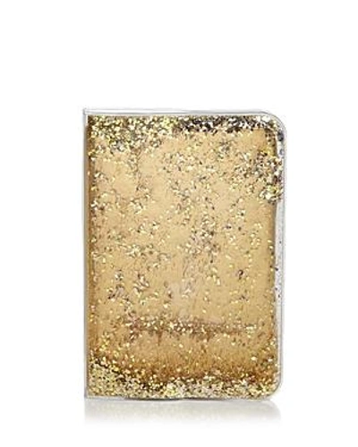 Skinnydip London Glitter Notebook In Gold Confetti