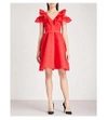 Maje Reglisse Lace Dress In Red