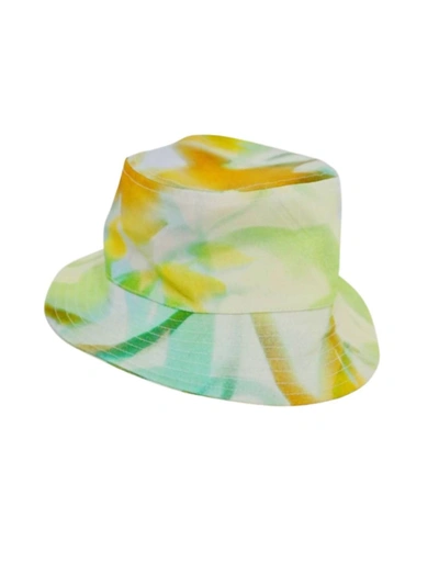 The Fifth Label Organic Script Hat In Graffiti Floral In Yellow