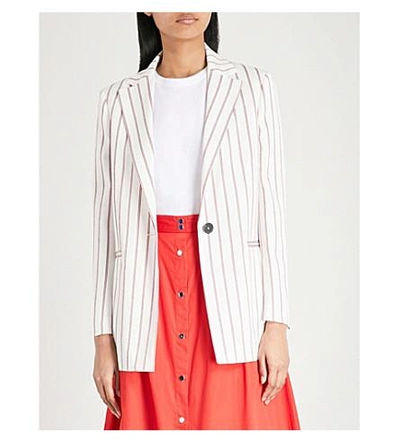 Maje Vimaly Striped Woven Jacket