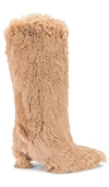 Jeffrey Campbell Fuzzie Boot In Taupe