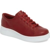 Camper Runner Up Sneaker In Dark Red Leather