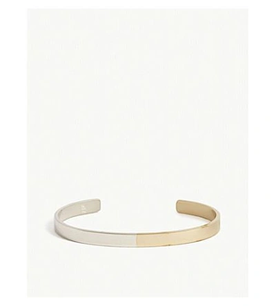 Maison Margiela Numbers Argento Silver Bangle In Silver Gold