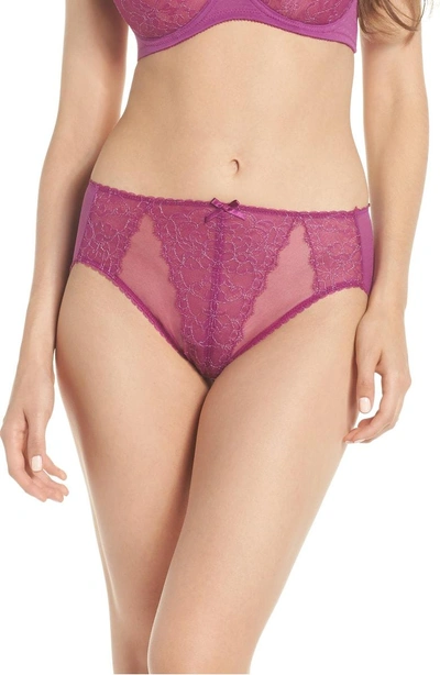 Wacoal 'retro Chic' High Cut Briefs In Hollyhock