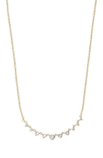 Miranda Frye Grace Cubic Zirconia Necklace In Gold