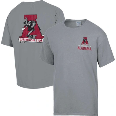 Comfort Wash Graphite Alabama Crimson Tide Vintage Logo T-shirt