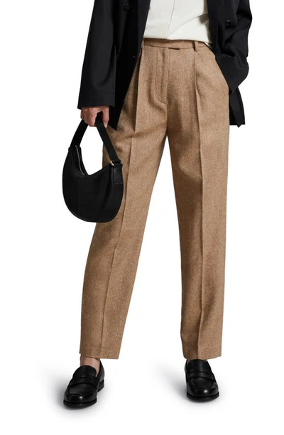 & Other Stories Tweed Trousers In Beige