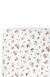 Little Unicorn Kids' Knit Crib Sheet In Watercolor Floret