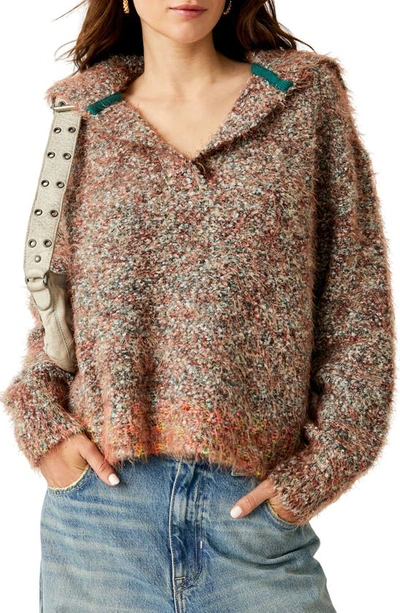 Free People Stella Collar Cashmere Jumper In Auburn Bay