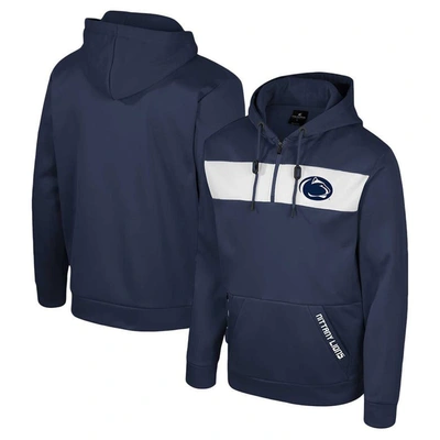 Colosseum Navy Penn State Nittany Lions Quarter-zip Hoodie