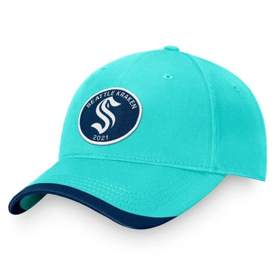 Fanatics Branded Light Blue Seattle Kraken Fundamental Adjustable Hat In Ic Bl,tr N