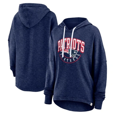 Fanatics Branded Navy New England Patriots Lounge Helmet Arch Pullover Hoodie In Heather Navy