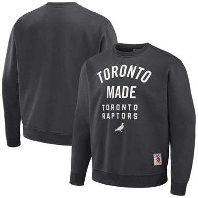 Staple Nba X  Anthracite Toronto Raptors Plush Pullover Sweatshirt