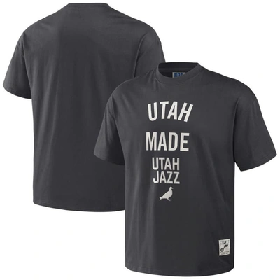Staple Nba X  Anthracite Utah Jazz Heavyweight Oversized T-shirt