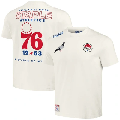 Staple Nba X  Cream Philadelphia 76ers Home Team T-shirt