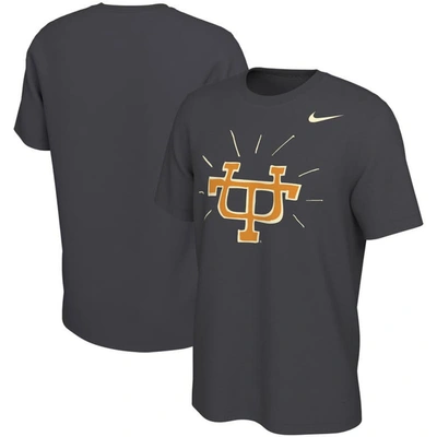 Nike Anthracite Tennessee Volunteers Football Man Smokey T-shirt In Grey